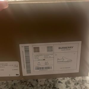 Slightly worn Burberry loafer (sneaker). They are a size 8.5. $300 OBO